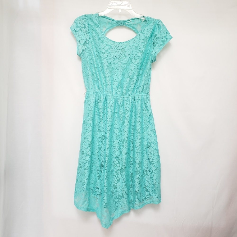 Teal Paper Doll Dress